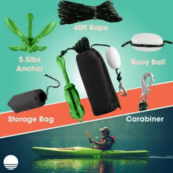 RAD Sportz 5.5lb Foldable Kayak Anchor Kit image {2}