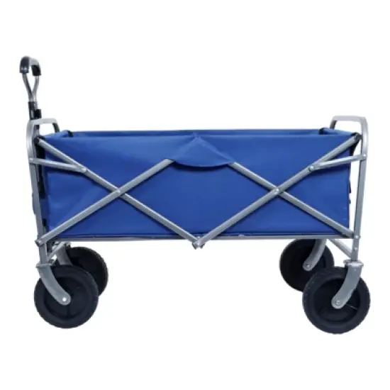 FATMOON Collapsible Utility Wagon Cart with 360lb Capacity & Adjustable Handle & Cup Holders for Beach,Camping,Gardening, Outdoor image {8}
