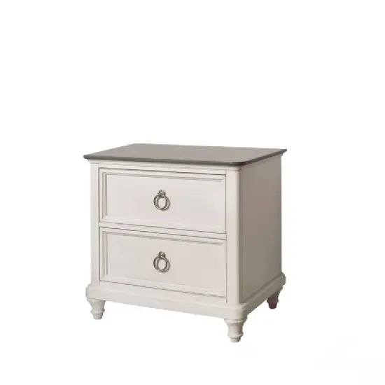 6pc Cristina Bedroom Set White - Abbyson Living image {2}