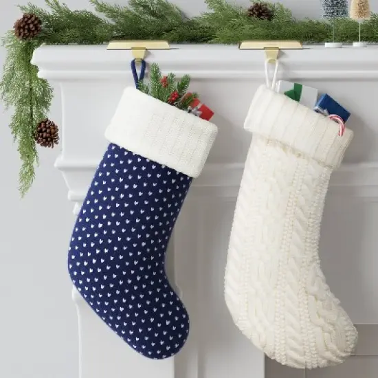 20" Cable Knit Christmas Stocking - Wondershop&trade; image {1}