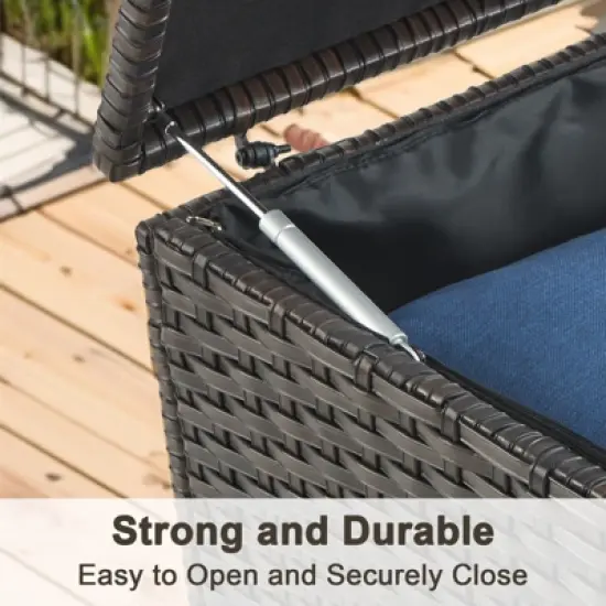 Belord 8PCS Outdoor Patio Furniture Set, All Weather Outdoor Sectional Set with Storage Box, L-Shape Sectional Sofa, Swivel Patio Chair, Coffee Table image {13}