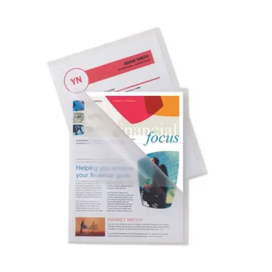 C-Line Specialty Project Folders, Letter Size, Clear, 25/Box image {2}