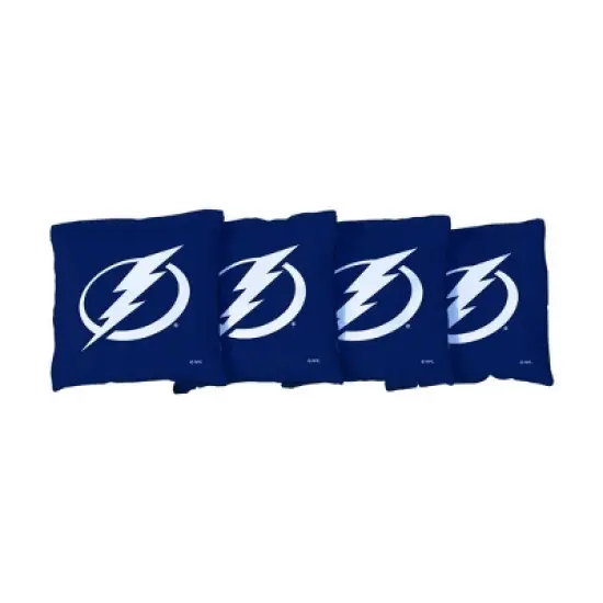 NHL Tampa Bay Lightning Corn-Filled Cornhole Bags Blue - 4pk image {1}