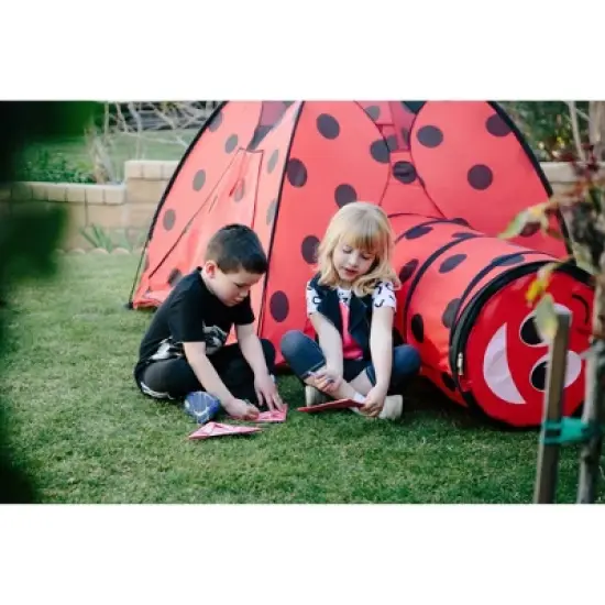 Pacific Play Tents Kids Ladybug Tent and Tunnel Combo image {8}