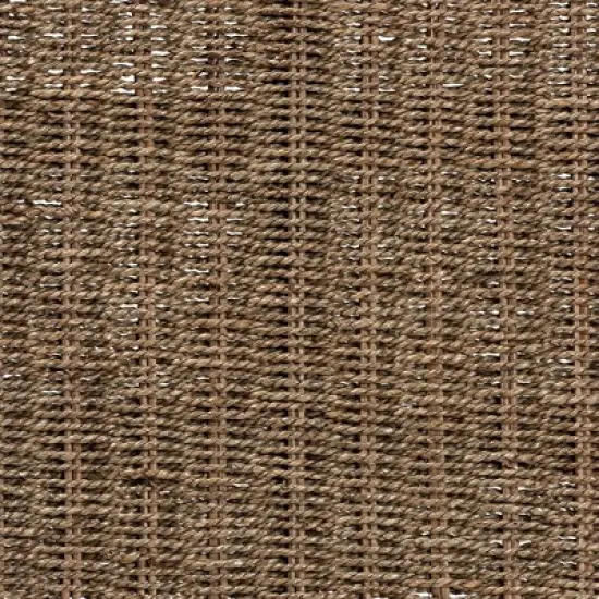 Hermes Natural Seagrass and Mahogany Wood Bench Walnut Brown - bali & pari image {5}