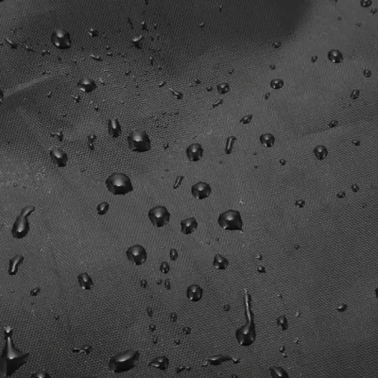 Unique Bargains Child Bike Seat Rain Cover Waterproof Canopy 210D Oxford Black image {4}