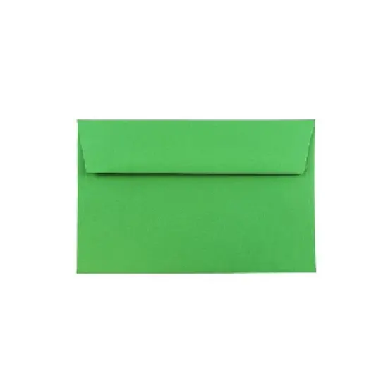 JAM Paper A9 Colored Invitation Envelopes 5.75 x 8.75 Green Recycled 98176 image {2}