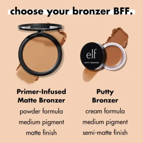 e.l.f. Primer-Infused Matte Bronzer - 0.35oz image {8}
