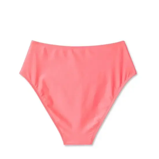 Women's High Waist Cheeky Bikini Bottom - Shade & Shore&trade; Pink image {6}