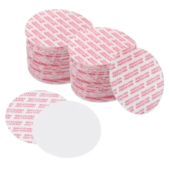Unique Bargains Foam Lid Liner, Resistant Pressure Sensitive Seal White image {3}