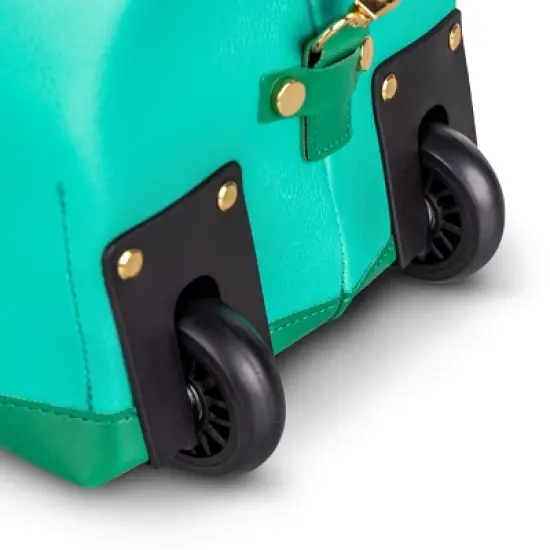 Pardon My Fro | Lily Jade Roller Bag, TEAL image {6}