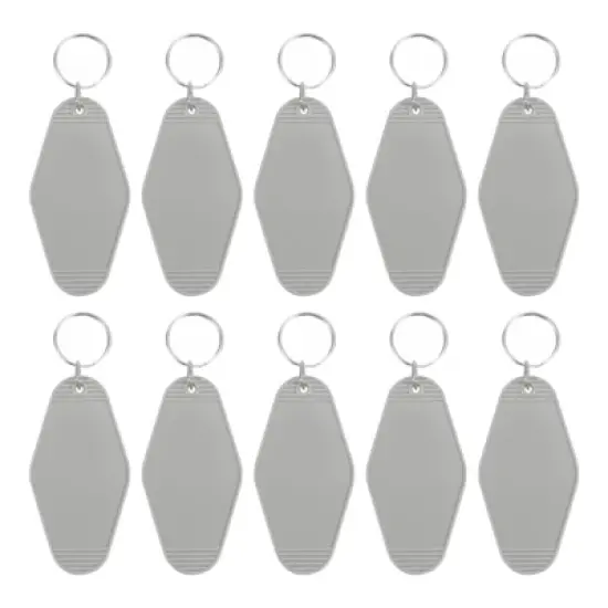 Unique Bargains Blank Vintage Motel Hotel Keychains Key Tag 10 Pcs image {15}