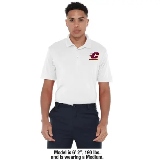 Men's Central Michigan University Adult Polo Left Chest Logo image {2}