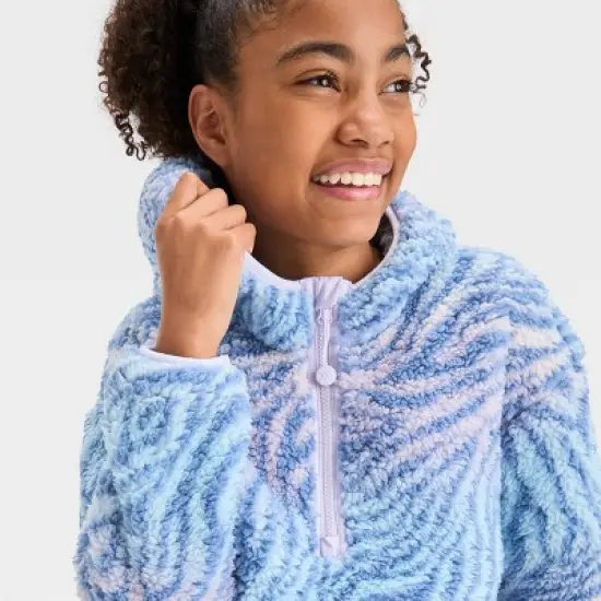 Girls' Fleece 1/2 Zip Pullover - All in Motion&trade; image {2}