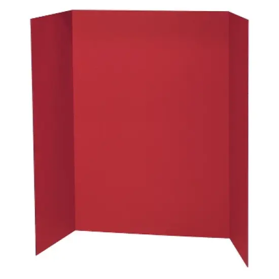 Pacon&reg; Presentation Board, Red, Single Wall, 48" x 36", 1 Board image {2}