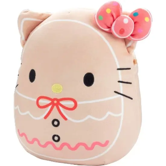 Squishmallows Original 8-Inch Hello Kitty Gingerbread Official Jazwares Plush - Collectible Sanrio Stuffed Animal Toy - Gift for Kids, Girls & Boys image {2}
