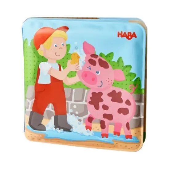 HABA Magic Color Changing Bath Book: Animal Wash Day, Bath Toys for Toddlers, Water Toys for Toddlers 1-3 & Water Table Accessories image {6}