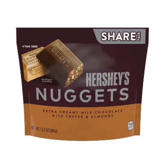 Hershey's Nuggets Toffee Almond Share Size Chocolate Candy - 10.2oz image {1}