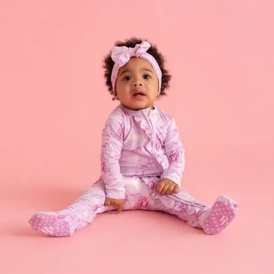 Infant Lilith Footie Ruffled Zippered One Piece - Posh Peanut image {2}