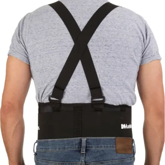 Mueller Back Support with Suspenders - Black image {2}