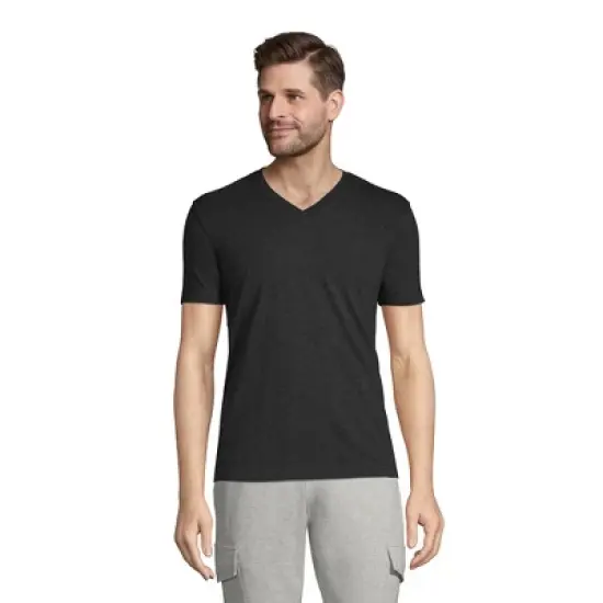 Lands' End Men's Super-T Short Sleeve V-Neck T-Shirt image {7}