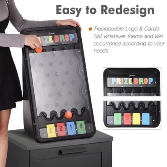 WinSpin Mini / Medium /  Large / LED / Pinball Tabletop Prize Drop Board Plinko Game Carnival Party image {1}