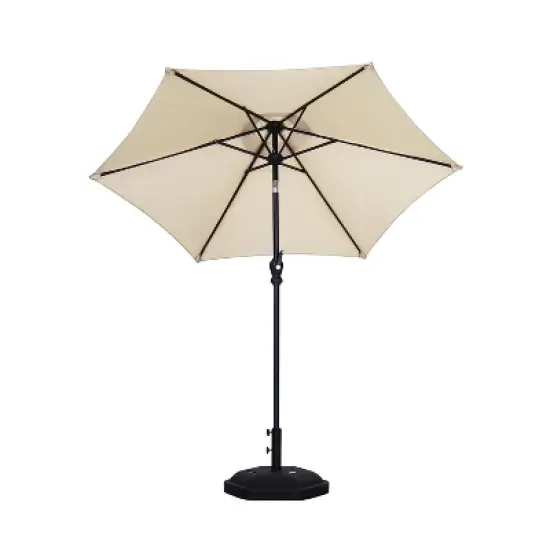 Ainfox 7.5ft Patio Umbrella Beige image {2}