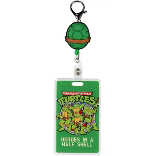Teenage Mutant Ninja Turtles Lanyard ID Badge Holder Rubber Shell Reel Retractable Lanyard with Lobster Claw Clasp image {4}