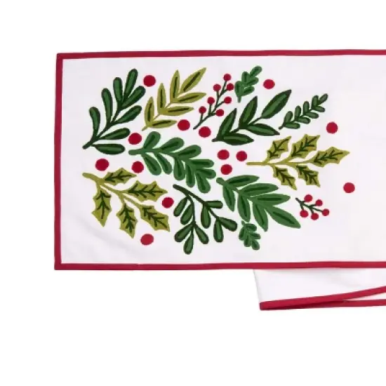 C&F Home Botanical Christmas Table Runner 14" x 72" image {1}