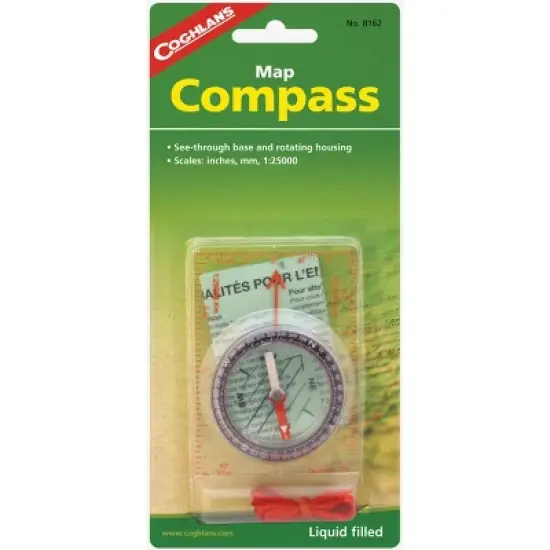 Coghlan's Map Compass, See-Through Base and Rotating Housing, Survival Emergency image {3}