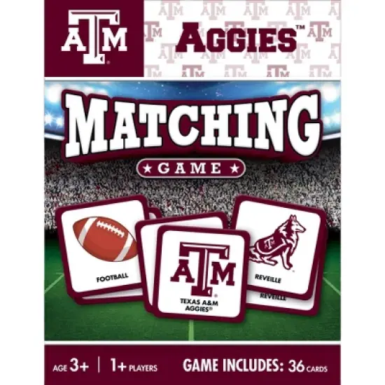 MasterPieces Officially Licensed NCAA Texas A&M Aggies Matching Game for Kids and Families image {1}