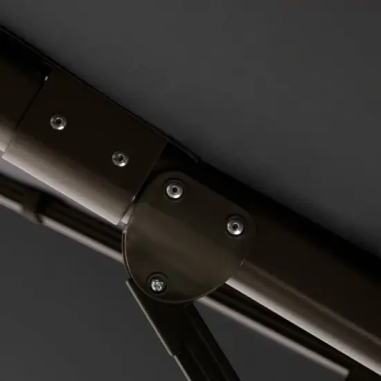 Crestlive Products 11.5'x11.5' Luxury Aluminum Frame Double Top Round Offset Cantilever Umbrella Black image {7}