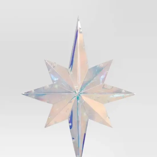 Christmas Lit Plastic Multicolor 8 Point Star Tree Topper - Wondershop&trade; image {3}