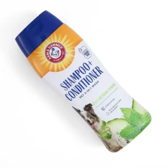 Arm & Hammer 2-in-1 Cucumber and Mint Scented Dog Shampoo and Conditioner - 20 fl oz image {2}