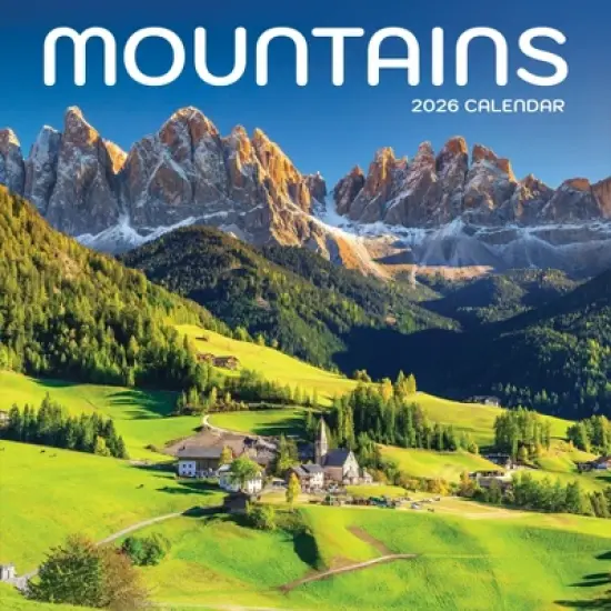 TF Publishing 13.5"x14.5" 2026 Mountains Wall Calendar image {1}