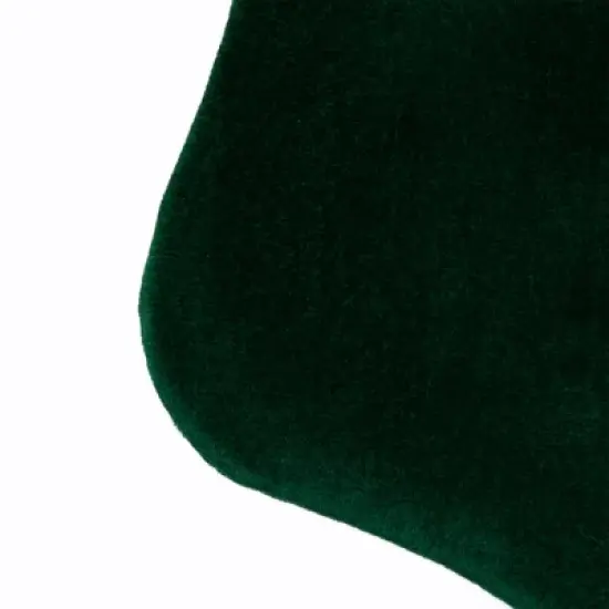 Northlight Traditional Velvet Hanging Christmas Stocking - 19" - Green image {5}
