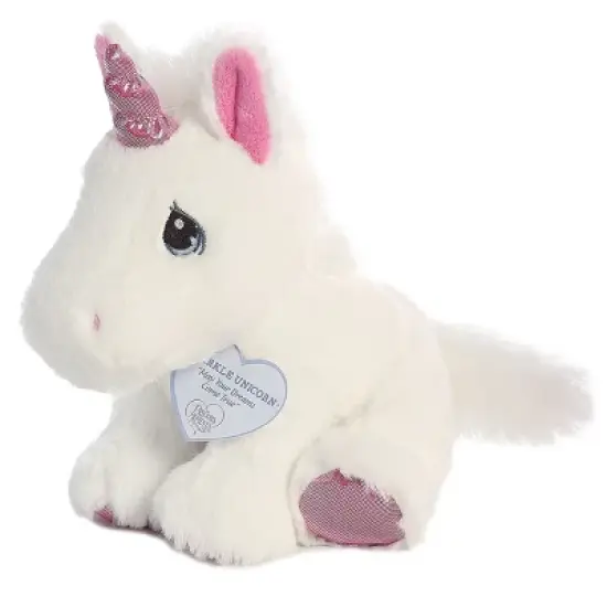 Aurora Precious Moments 8.5" Sparkle Unicorn White Stuffed Animal image {2}