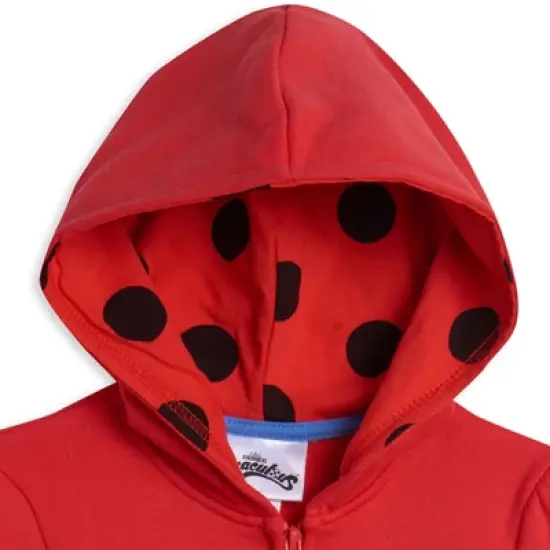 Miraculous Ladybug Girls Zip Up Hoodie Toddler  image {4}