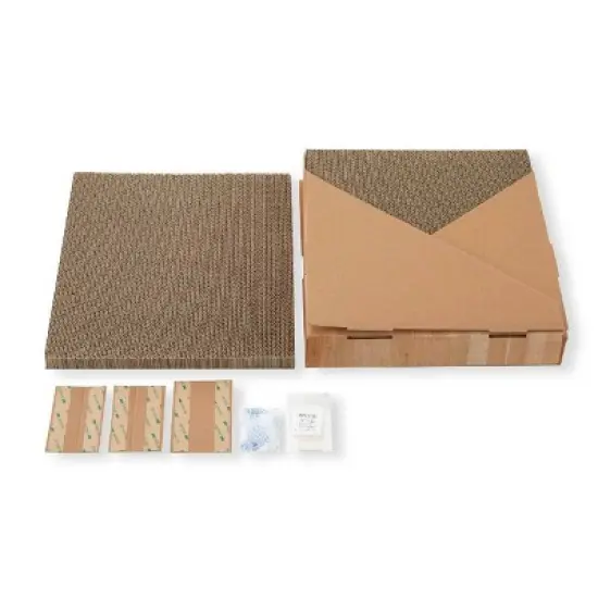 Necoichi Streth & Scratch Wall Cat Scratcher - Light Brown image {4}