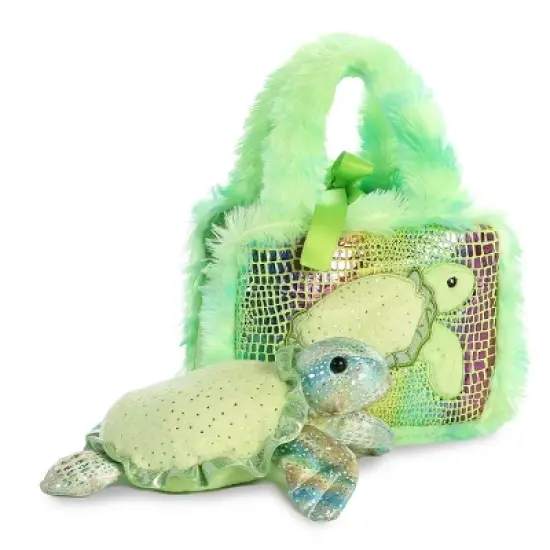 Aurora Fancy Pals 7" Sea Turtle Pet Carrier Green Stuffed Animal image {3}
