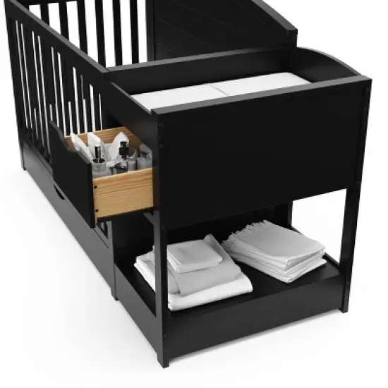 Graco Bellwood 5-in-1 Convertible Crib and Changer image {6}