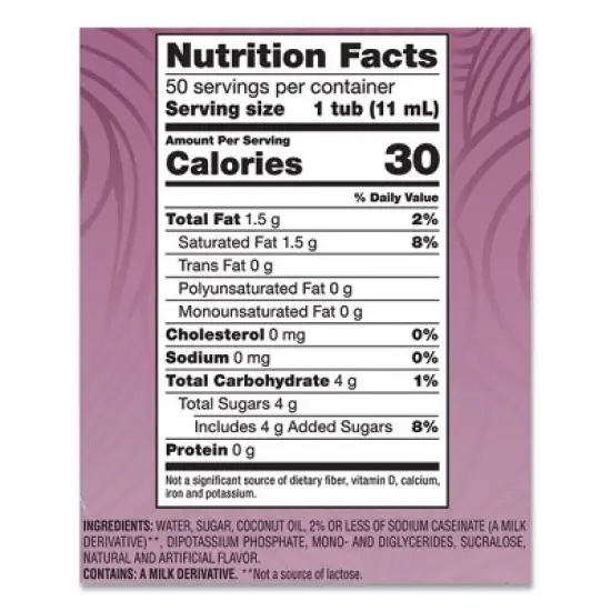 Coffee mate Liquid Coffee Creamer, Italian Sweet Creme, 0.38 oz Mini Cups, 50/Box image {2}