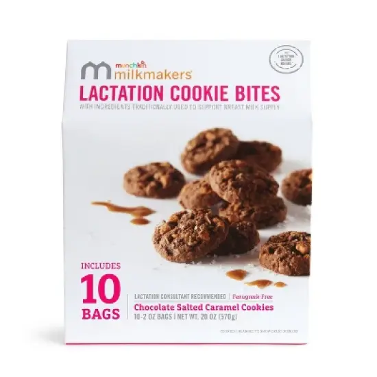 Munchkin Milkmakers Lactation Cookie Bites - Chocolate Salted Caramel - 20oz/10ct image {6}