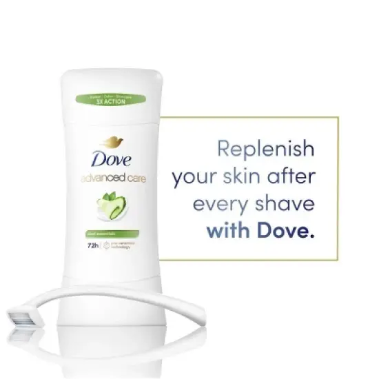 Dove Beauty Advanced Care Cool Essentials 72-Hour Solid Antiperspirant & Deodorant Stick - 2.6oz image {5}