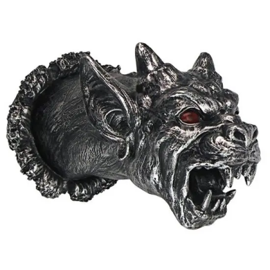 Design Toscano Gothic Gargoyle Cathedral Devil Dog Illuminated Wall Sculpture image {1}