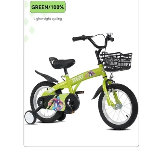 Gulches Kids Bike for 4-7 Years (41"-45" Rider Height), Steel Frame, Rear Coaster/Front V-Brake, Detachable Training Wheels image {14}