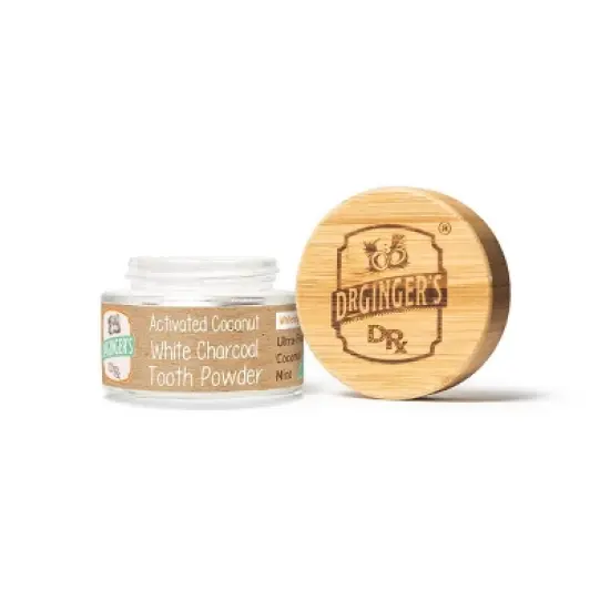 Dr. Ginger's White Tooth Powder Charcoal - 1.38oz image {1}