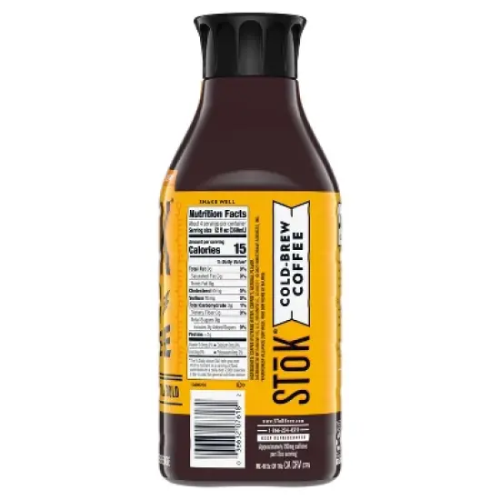 SToK Bright & Mellow Cold Brew Coffee - 48 fl oz image {10}