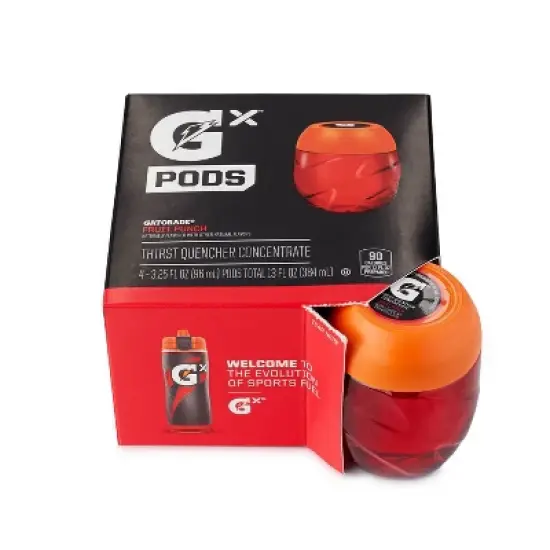 Gatorade GX Fruit Punch Flavor Pod - 13 fl oz Bottle: Kosher, Energy Drink Mix image {2}