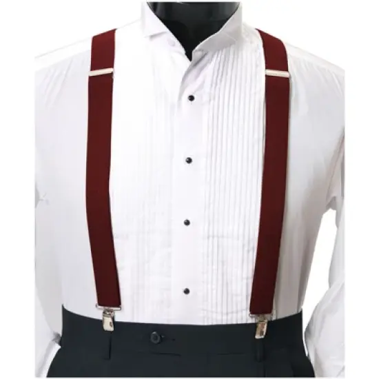 Men's X-back Metal Clip Fastening Suspenders image {5}